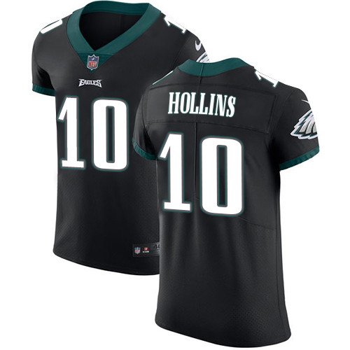 Nike Eagles #10 Mack Hollins Black Alternate Men's Stitched NFL Vapor Untouchable Elite Jersey